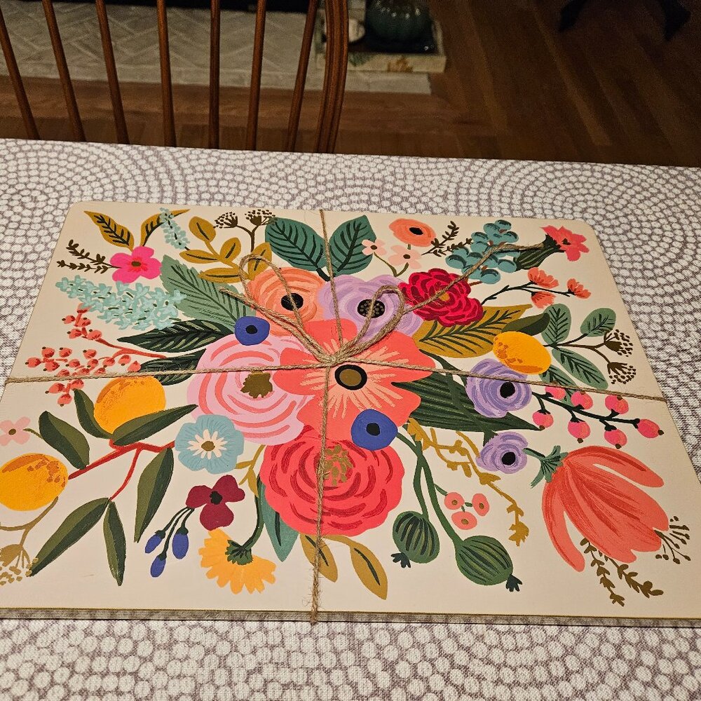 Rifle Paper 'Garden Party' Cork Placements - NWT!!!!!!!